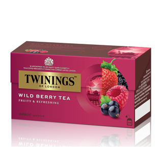 (25 ซอง) Twinings Wild Berry Tea  ทไวนิงส์ ไวลด์ เบอร์รี่ ที ชาชนิดซอง 50 กรัม