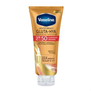 (260ml.) Vaseline Healthy Bright Gluta-Hya Serumวาสลีน เฮลธี้ ไบรท์ กลูต้า-ไฮยา เซรั่ม เบิส์ท ซันสกรีน เอสพีเอฟ50 พีเอ++