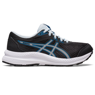 ASICS :  CONTEND 8 GS KIDS RUNNING เด็ก รองเท้าวิ่ง ของแท้  BLACK/SKY