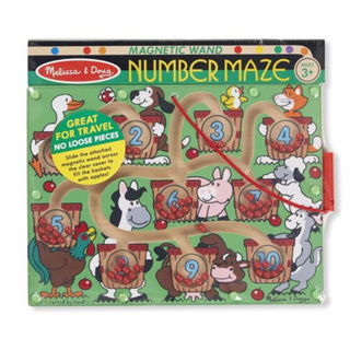 เขาวงกตฝึกนับเลขชนิดแม่เหล็ก Melissa &amp; Doug Magnetic Number Maze