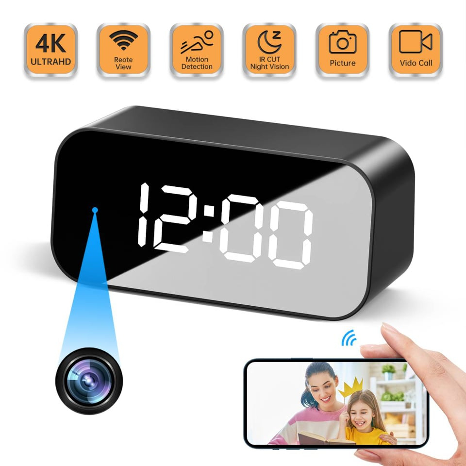 tc100-clock-cam-ความชัดระดับ-4k-กล้องทรงนาฬิกา-ดูผ่านมือถือได้-ดูในที่มืดสนิทได้