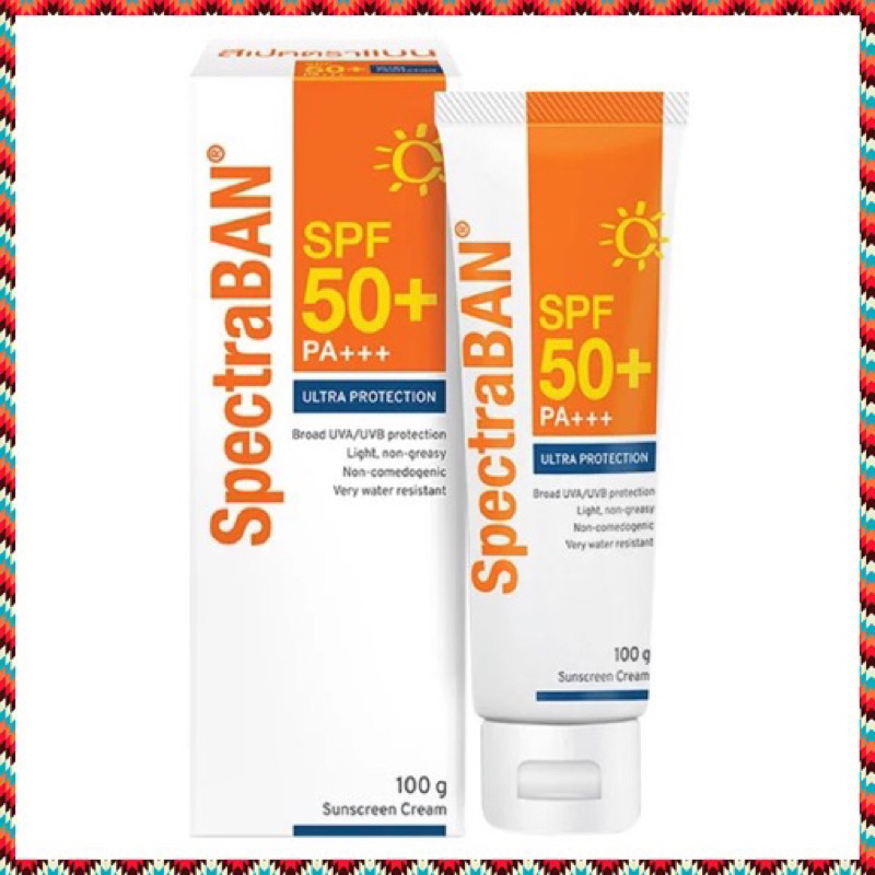 SpectraBAN Anti UVA-UVB Sunscreen Cream SPF50+ PA+++ | Shopee Thailand