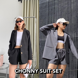 CHONNY SUIT SET 🖤😎 เซ็ทสูทขาสั้น สุดปังไม่ไหว! เสื้อสูท นี้ทรงซิกเนเจอร์ กับ กางเกงขาสั้น สม็อคกิมมิกติดเชือกเก๋ๆ