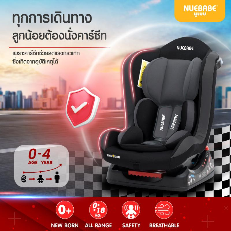 nuebabe-คาร์ซีท-car-seat-รุ่น-thunder-ใช้ได้ตั้งแต่แรกเกิด