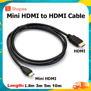 Mini HDMI to HDMI Cable male to male 1080p 3D High speed Gold Plated Plug Mini HDMI to HDMI Cable for Projector Notebook