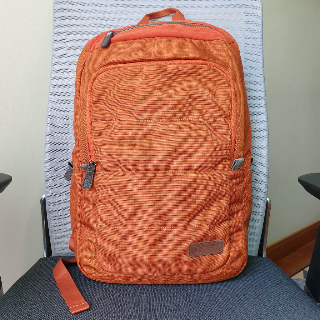 KSwiss Orange Laptop Backpack กระเป๋าเป้สะพายหลังใส่โน้ตบุ๊ค Shopee