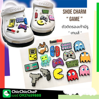 JBCS 🌈👠 ตัวติดรองเท้ามีรู “ เกมส์ ”ออฟชั่น แพคแมน ❤️👌🏻shoe Charm “ Game ” pac man Option  งานดี สีสด ชาวเกมส์ต้องไม่พลาด