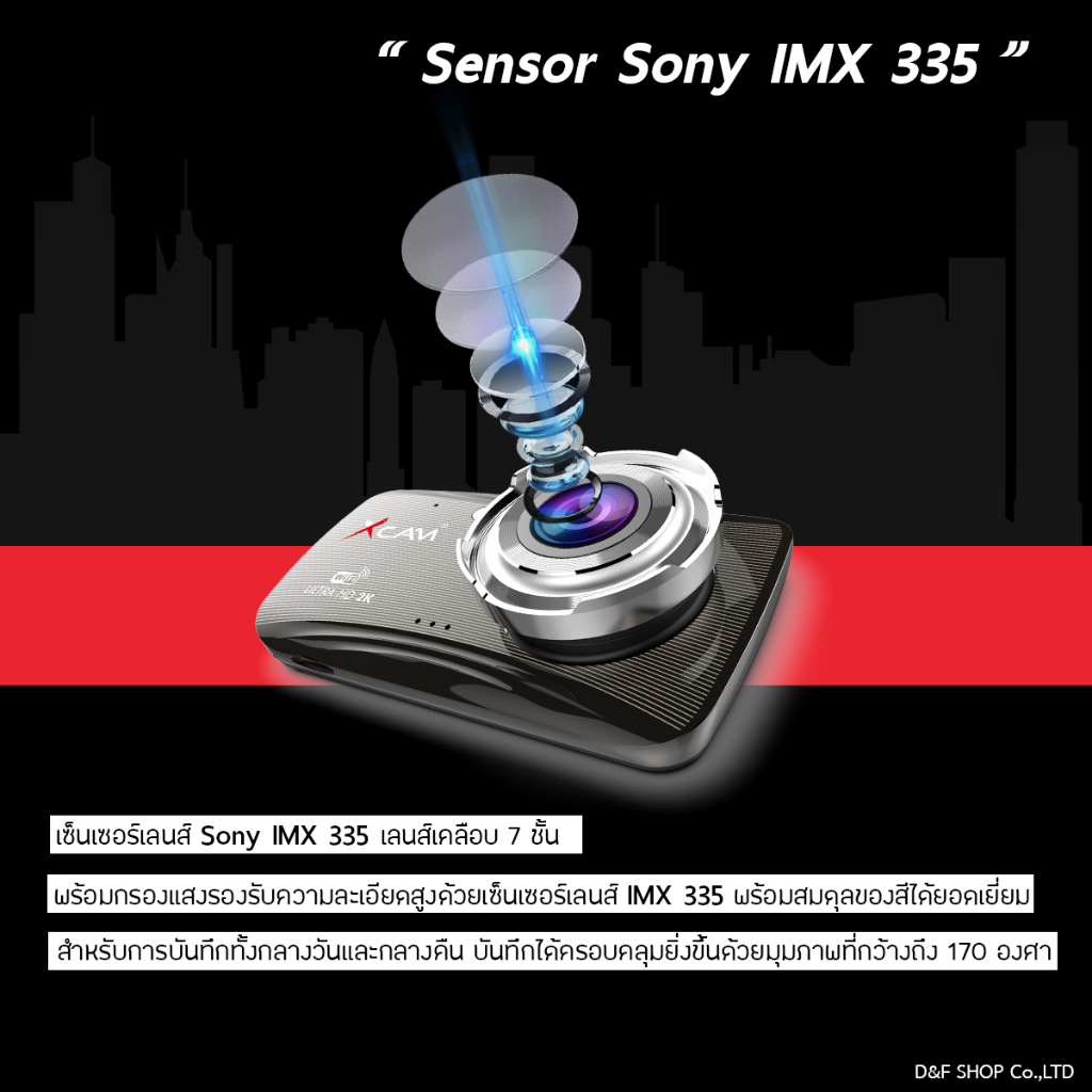xcam-x139pro-กล้องติดรถยนต์-dual-camera-4k-1080p-wifi-sony-imx-335-gps-จำหน่ายแยก