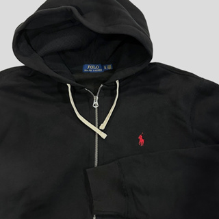 Polo Ralph Lauren Mens Fleece Zip Hoodie (Black) ⚫️