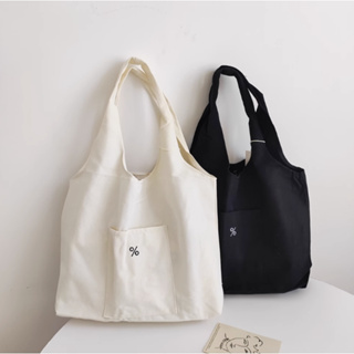 canvas bag  กระเป๋าสะพายผ้าแคนวาส กระเป๋าช้อปปิ้ง พร้อมส่ง