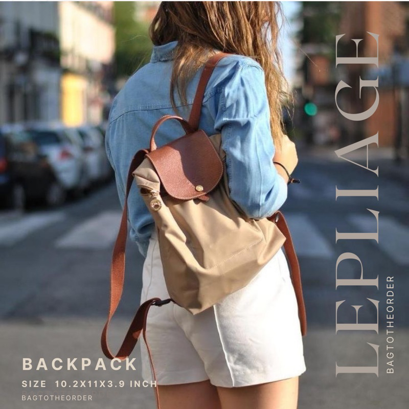 saleแท้-longchamp-lepliage-bacpack-เป้