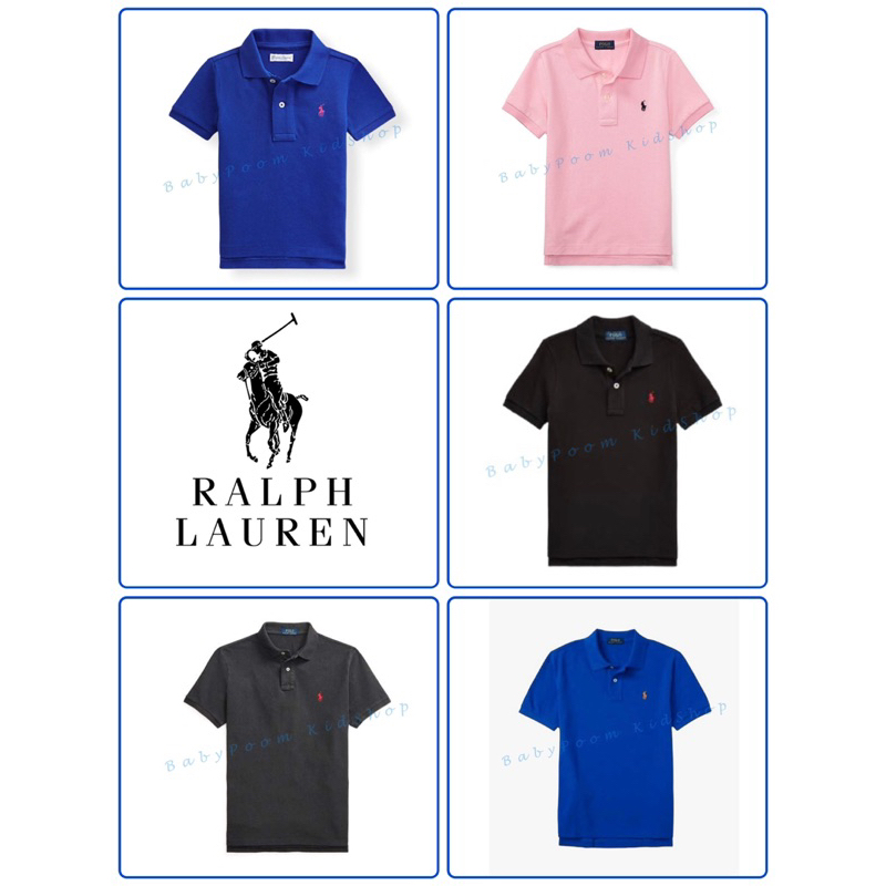 new-arrival-เสื้อยืดคอปก-ralph-lauren-boy-amp-girl-งานแท้จากโรงงาน-เกรดบี