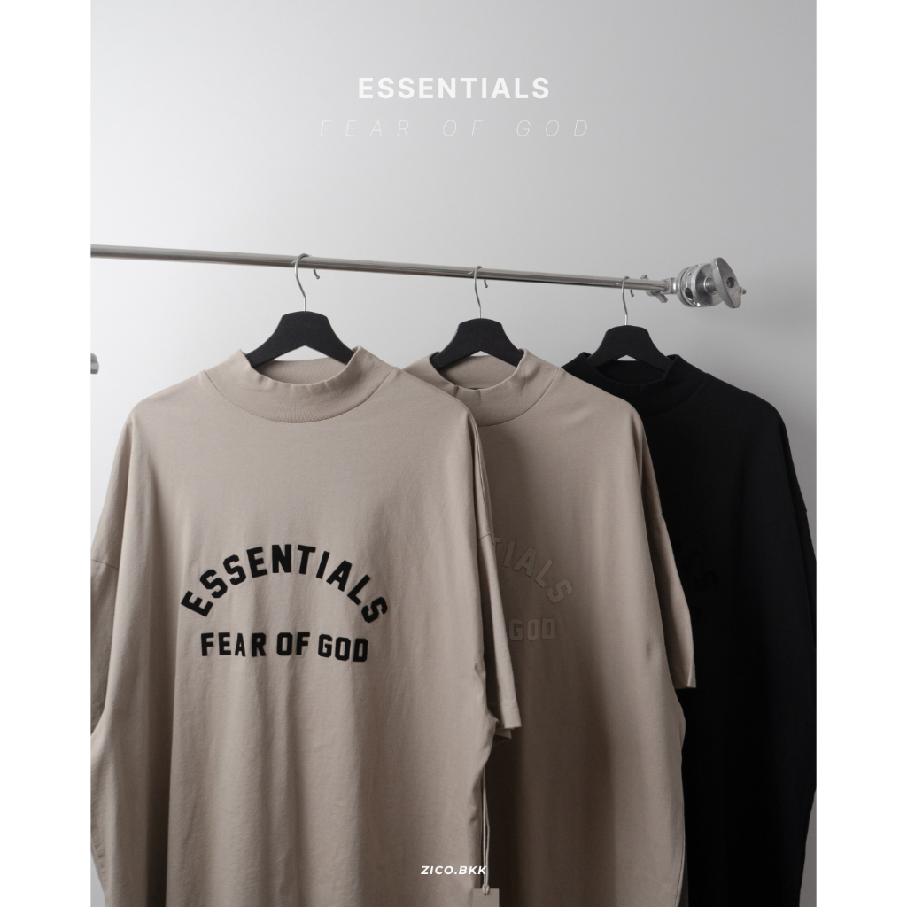 Fear of God Essentials Tee (Black Collections) | Shopee Thailand