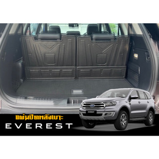 แผ่นติดหลังเบาะแถวสาม กันรอย  Ford Everest 2015-2021  (4ชิ้น) แผ่นกันรอยแถวสาม กันรอยหลังเบาะ