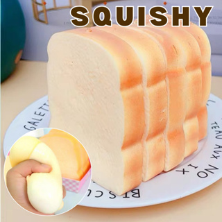 สกุชชี่ เนื้อนุ่มนิ่มข้างในเป็นน้ำ Squishyของเล่นรูปขนมปังแผ่น