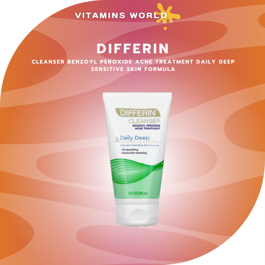 รักษาสิวดีมาก !!! DIFFERIN CLEANSER BENZOYL PEROXIDE ACNE TREATMENT