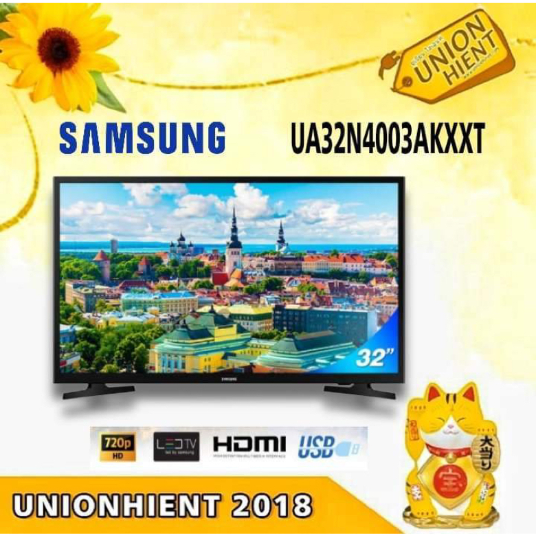 ภาพหน้าปกสินค้าLED TV SAMSUNG รุ่น UA32N4003AKXXT(สินค้า 1 ชิ้นต่อ 1 คำสั่งซื้อ)