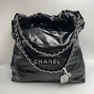 ชาแนล👜Chanel ถุง 22Bag Women/Shoulder Bag กระเป๋าโซ่/กระเป๋าแมสเซนเจอร์ขนาดใหญ่