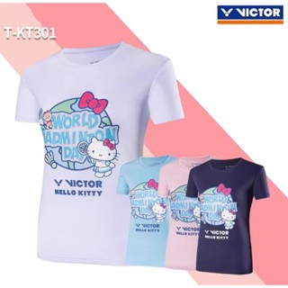 🆕️(พร้อมส่ง) เสื้อแบดมินตัน VICTOR 🎀 HELLO KITTY (🌏WORLD BADMINTON DAY) สินค้ารับประกันของแท้ 💯%