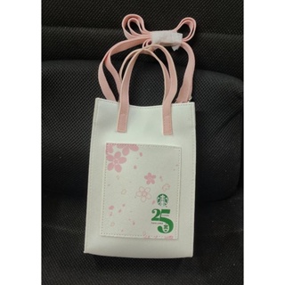 Starbucks กระเป๋า Mini Tote Bag - White-Pink