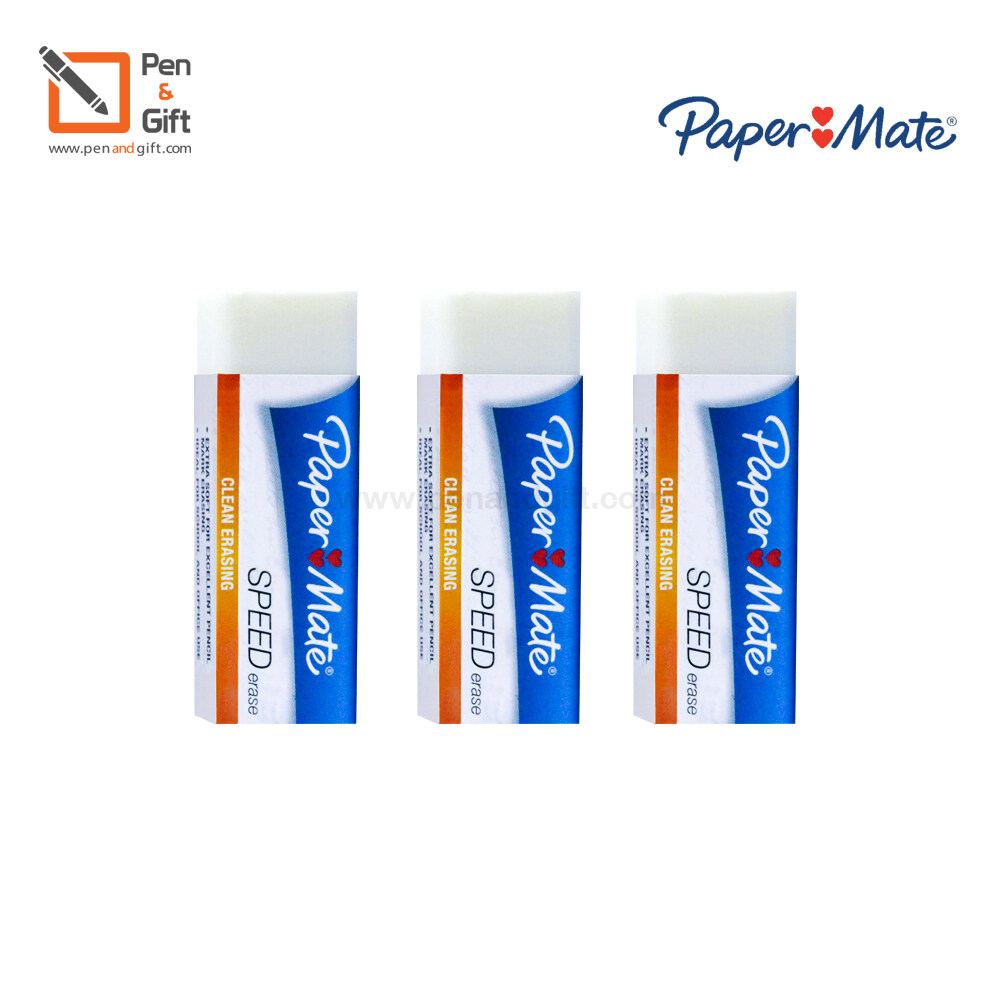 Paper Mate Speed Erase EXAM STANDARD White Eraser large size (Dust Free ...