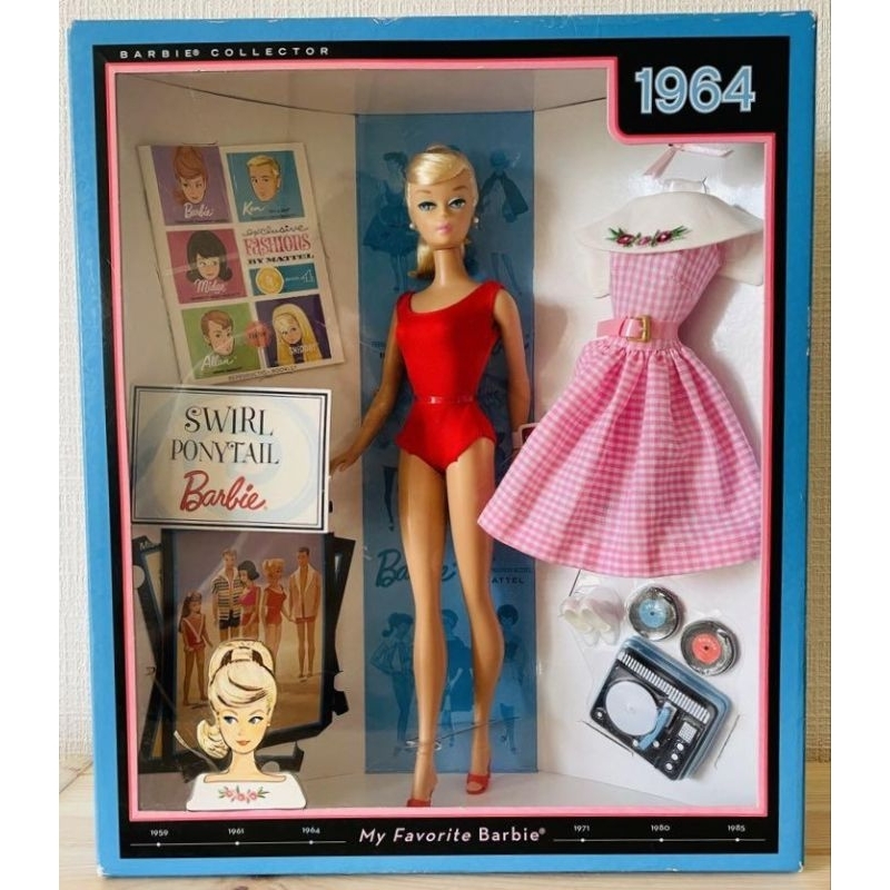 barbie-my-favorite-swirl-ponytail-collector-doll-1964-ขายตุ๊กตาบาร์บี้-swirl-ponytail-1964-สินค้าพร้อมส่ง