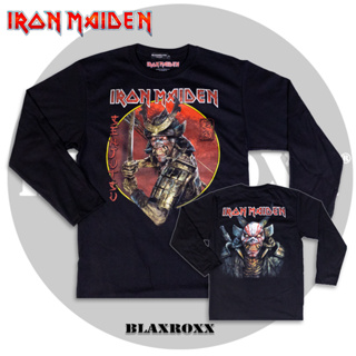 Blaxroxx เสื้อวง ลิขสิทธิ์แท้  Iron Maiden (LS-IRM010) สกรีนลายคมชัด ไม่หลุดลอก cotton 100