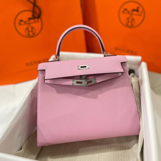 พร้อมส่ง#hermes25//EPSOM LEATHER  hardware   FULL handmade สีสวยมาก