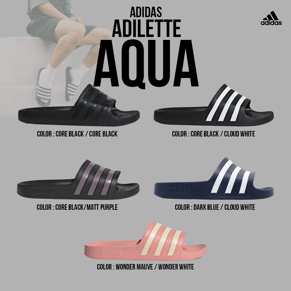 ภาพหน้าปกสินค้าAdidas Collections อาดิดาส รองเท้าแตะ รองเท้าแฟชั่น SPF Sandal Adilette Aqua F35543 / F35550 / F35542 / GZ5877 / GX4279 (800)