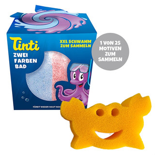 TINTI® บาธบอมบ์ลูกใหญ่ 2 สี มีเซอร์ไพรส์ด้านใน (140 g.) เปลี่ยนสีน้ำ สำหรับเด็ก ไร้สารเคมี ผลิตที่เยอรมนี Two-Color Bath บาธบอม บาธบอล bath bomb ของเล่นอาบน้ำ อ่างอาบน้ำ baby kid soap toys