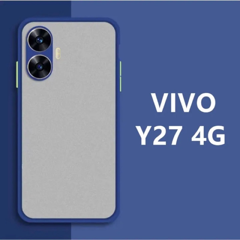 ส่งจากไทย-เคสมือถือ-เคสกันกระแทก-ปุ่มสีผิวด้าน-case-vivo-y27-4g-เคสโทรศัพท์-วีโว่-ขอบนิ่มหลังแข็ง