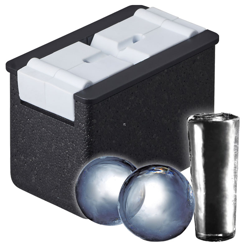 DOSHISHA Round and Highball Clear Ice Maker DCI-19, DCI-B3HB Ice Cube ...