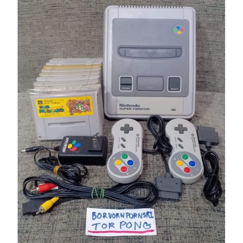 SUPER FAMICOM สภาพดี ครบชุด พร้อมเล่น | Shopee Thailand