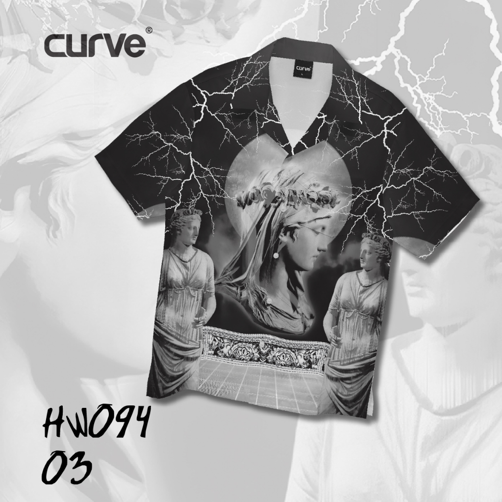 เสื้อฮาวาย-curve-ลายกระโหลก-set94