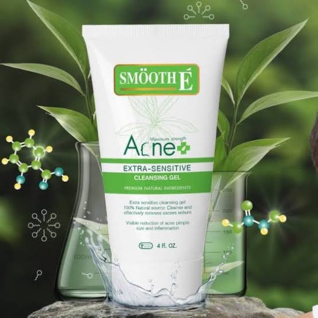 เจลสิว-smooth-e-acne-extra-sensitive-cleansing-gel-4oz-เจลล้างหน้า-ไม่มีฟอง-สมูทอี-แอคเน่เซนซิทีฟ-คลีนซิ่ง