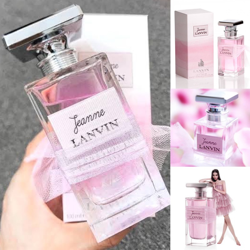 แท้-lanvin-jeanne-edp-ให้กลิ่นของดอกไม้ผลไม้-เปิดด้วยแบลคเบอรี-มะนาว-แพร์-ตามด้วย-ฟรีเซีย-และกุหลาบ