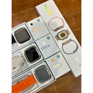 นาฬิกา Watch 8 Ultra Smart Watch รุ่นใหม่ล่าสุด หน้าจอแสดงผลคมชัด เชื่อมต่อโทรศัพท์ โทรเข้ารับสาย เปลี่ยนภาพหน้าจอได้ตาม