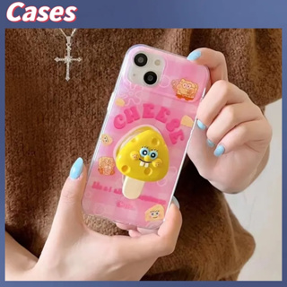 คูปองเคลม🎀เคสไอโ case for iphone 11 12 Spongebob Squarepants เคส 14 13 12 11 pro max เคสโทรศัพท์มือถือกันกระแทก