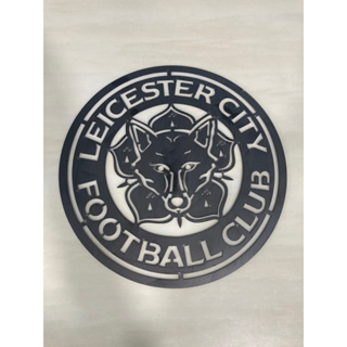 ป้ายโลโก้เหล็ก 1.2 มิล สโมสรLeicester city ขนาด 30 ซม (งานดิบ)