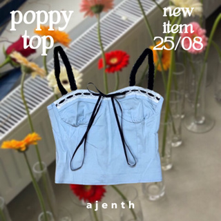 NEW | 💐POPPY TOP เสื้อสายเดี่ยวแต่งริบบิ้น