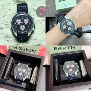 นาฬิกา Omega x Swatch Earth 🖤🖤แท้💯