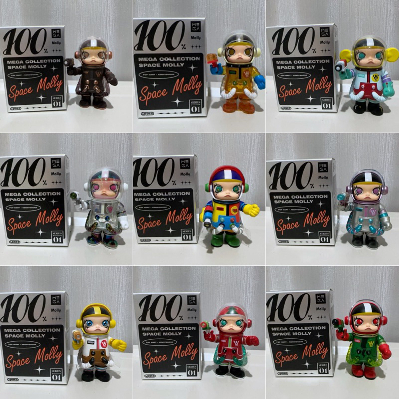 พร้อมส่ง POP MART MEGA SPACE MOLLY 100% SERIES care bear cry baby dimoo ...