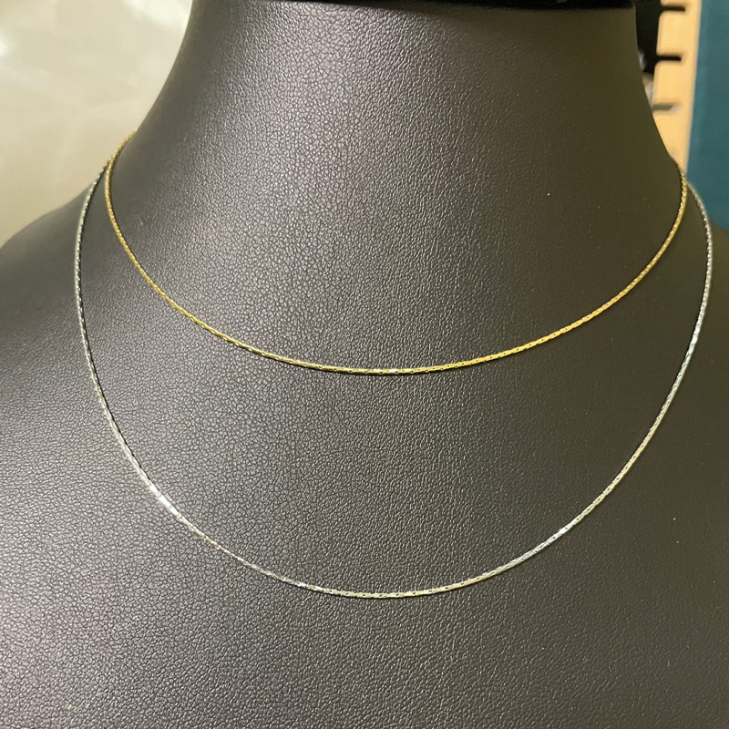 สร้อยคองานสแตนเลส-necklace-stainless-steel-ไม่ลอกไม่ดำ-โดนน้ำโดนเหงื่อได้-ส่งจากไทย-ความยาว40-45cm-ปรับได้