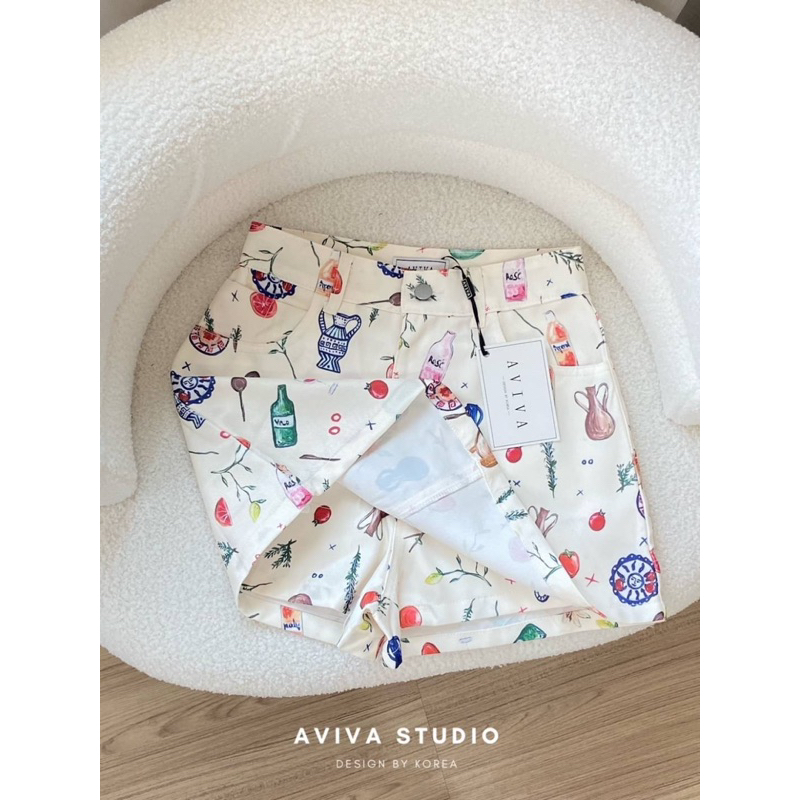 aviva-ผ้าพิมพ์ลายฟรุ้ตตี้ของ-aviva-studio