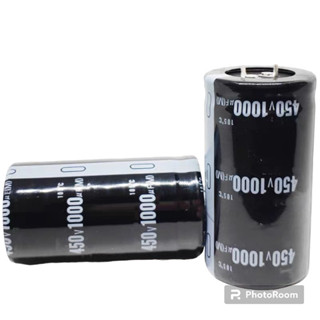 1000uf 450v capacitor ตัวเก็บประจุ C ขาเข้า 2ขา ลงปริ้น ของใหม่เอี่ยม✅️