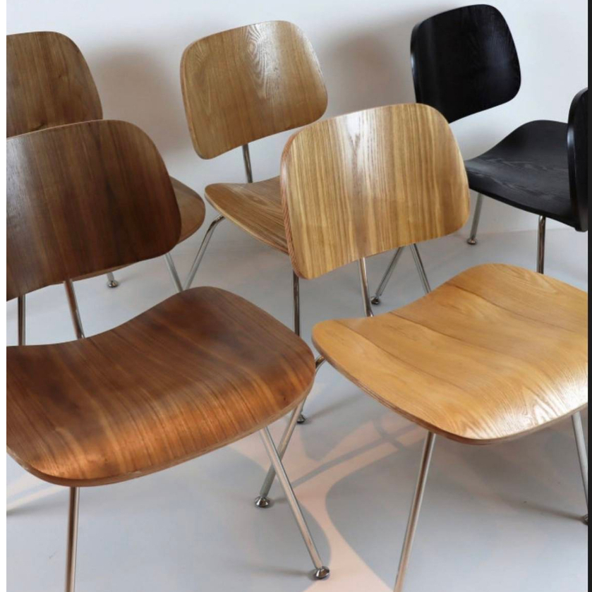 พร้อมส่ง-เก้าอี้เกาหลี-eames-molded-plywood-lounge-chair-สไตล์มินิมอล-mid-century-style-chair-คาเฟ่