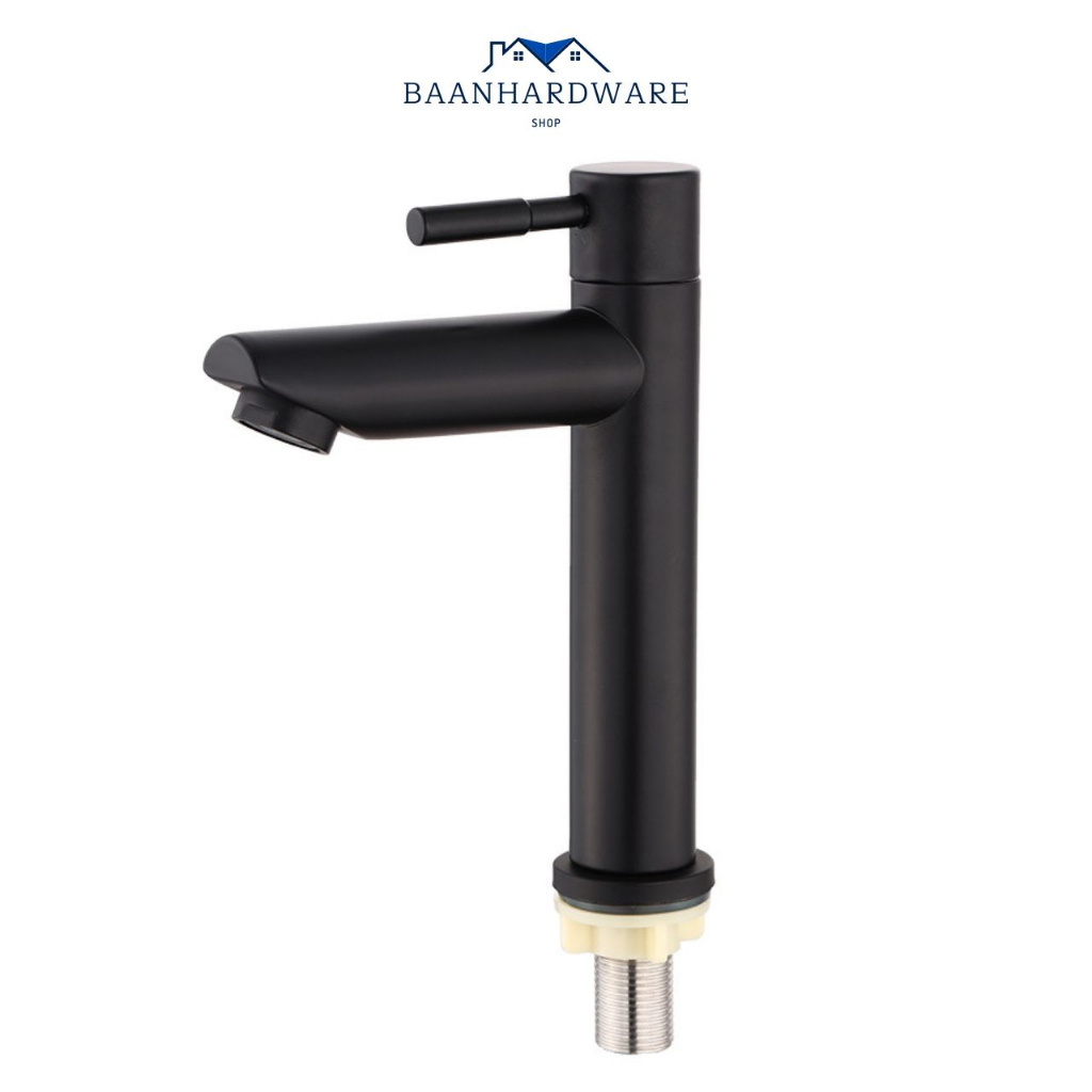 baanhardware-ก๊อกน้ำสีดำ-ก๊อกน้ำอ่างล้างหน้า-ก๊อกน้ำสแตนเลส304-ล้างมือสแตนเลส-ma-a-1003b