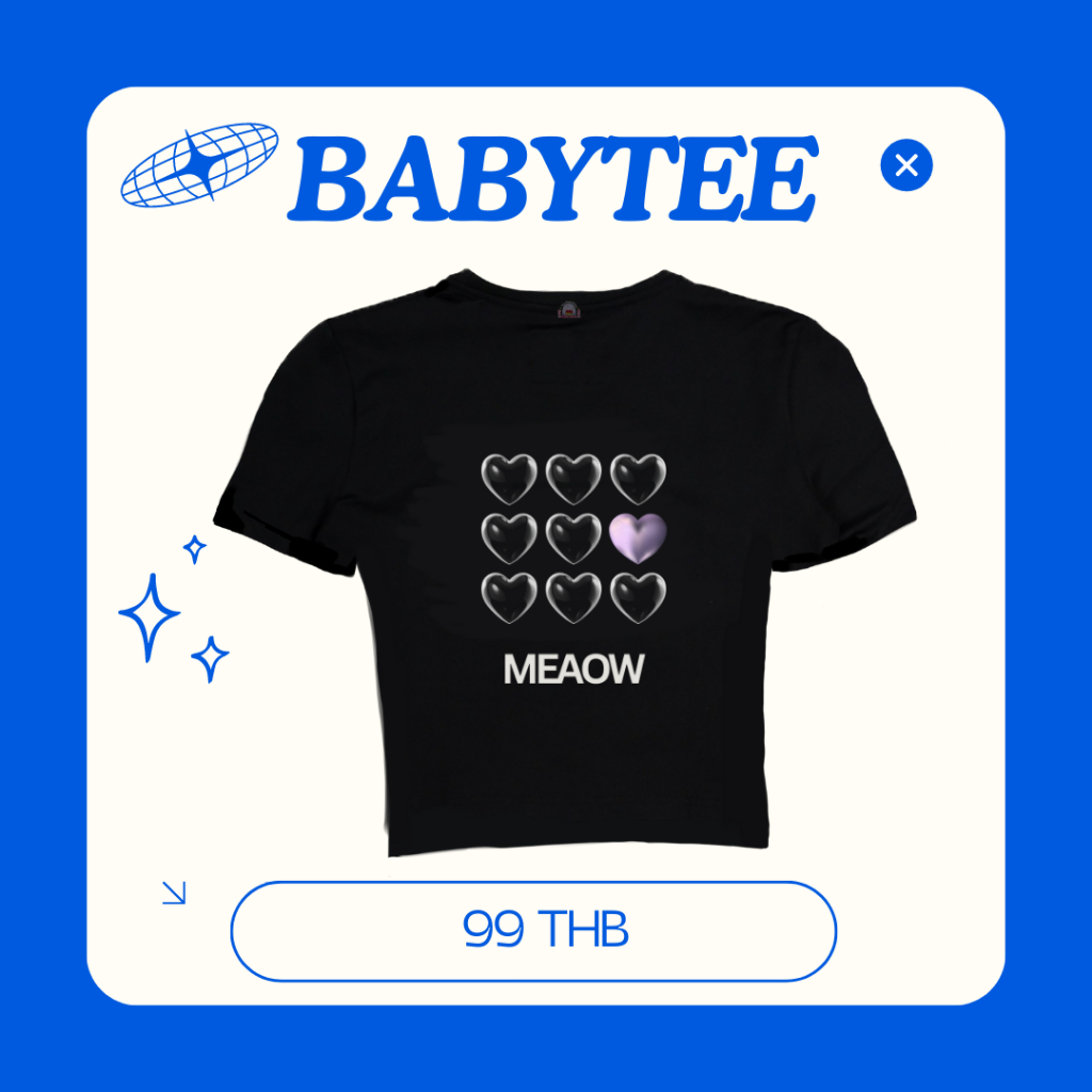 babytee-เสื้อครอปสไตล์y2k