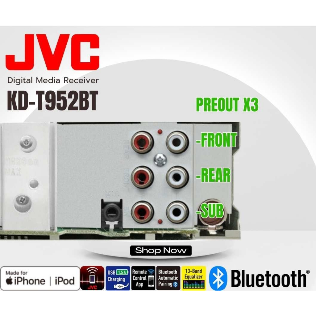 เครื่องเล่น-jvc-รุ่น-kd-t952bt-วิทยุเครื่องเสียงติดรถยนต์-ขนาด1din-ของเเท้