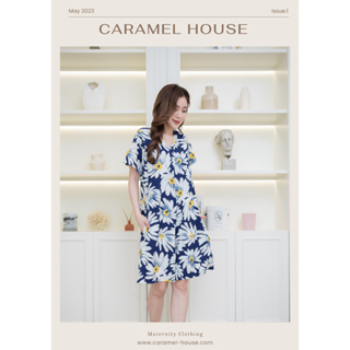 Caramel House ชุดให้นม รุ่น Brit jumpsuit